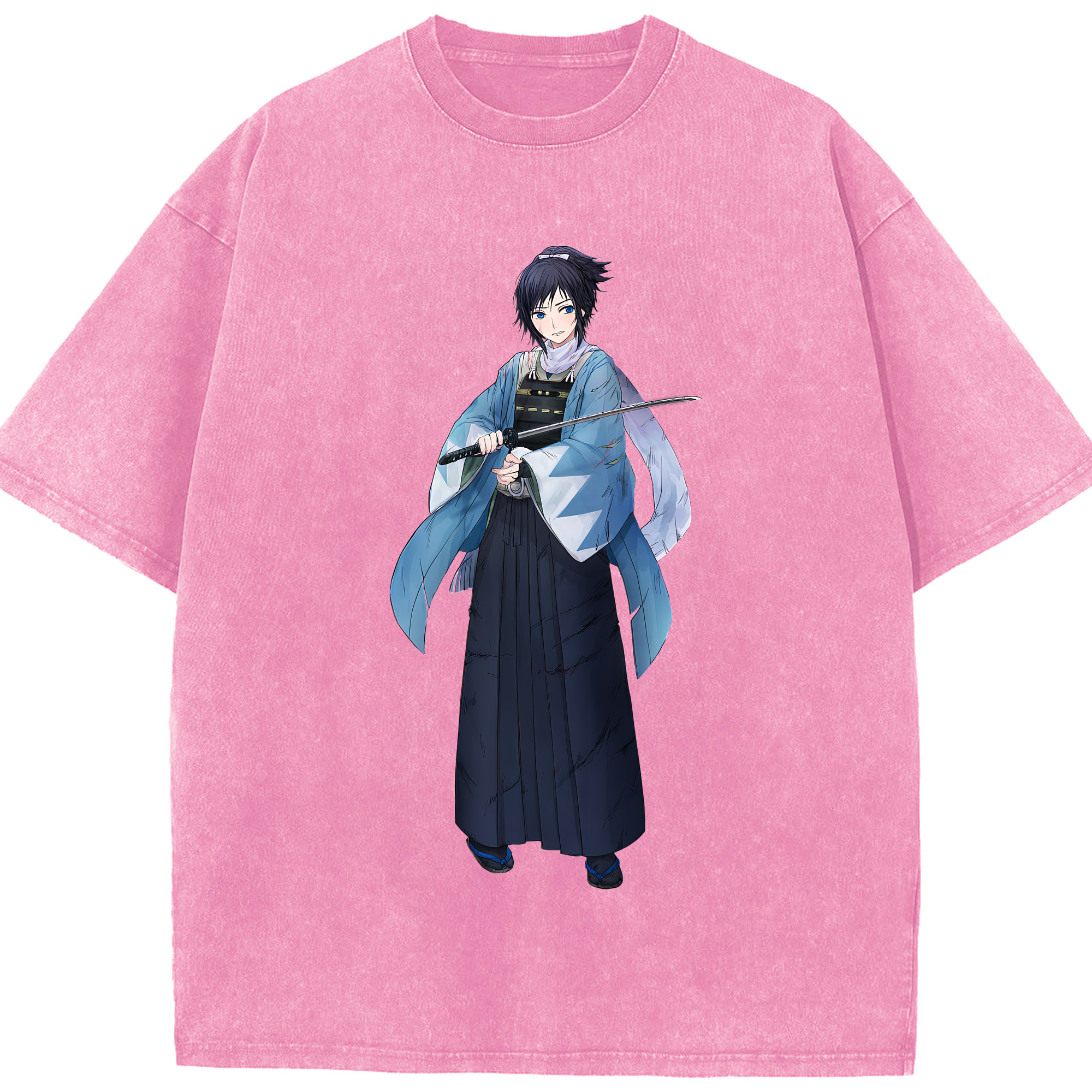 （画像用） 刀剣乱舞 Touken Ranbu 綿100% ヴィンテージ風 半袖Tシャツ（フロントプリント）